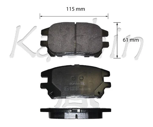 Brake Pad Set, disc brake (FK10221)