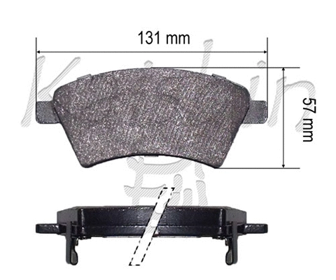 Brake Pad Set, disc brake (FK10140)