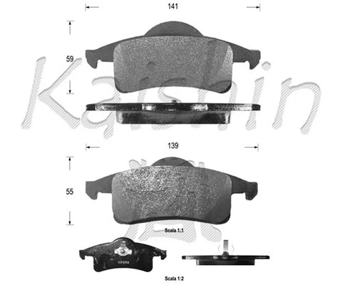 Brake Pad Set, disc brake (FK10026)