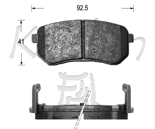 Brake Pad Set, disc brake (FK11160)