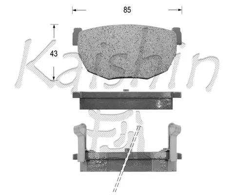 Brake Pad Set, disc brake (FK1099)