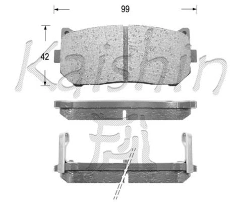 Brake Pad Set, disc brake (FK11151)