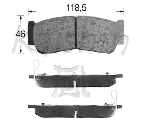 Brake Pad Set, disc brake (FK11201)