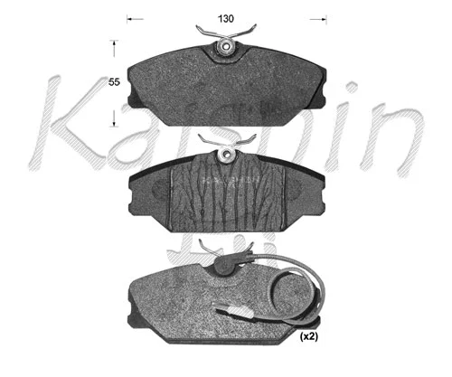 Brake Pad Set, disc brake (FK10078)