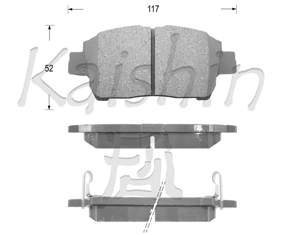 Brake Pad Set, disc brake (FK2183)