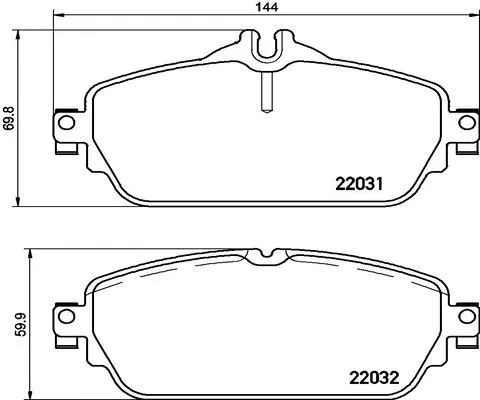 Brake Pad Set, disc brake (FK20257)