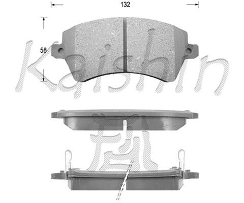Brake Pad Set, disc brake (FK2224)