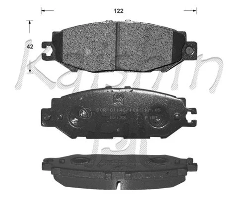 Brake Pad Set, disc brake (FK2123)