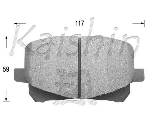 Brake Pad Set, disc brake (FK2197)