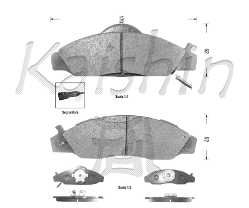 Brake Pad Set, disc brake (FK10020)
