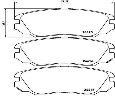 Brake Pad Set, disc brake (FK20105)
