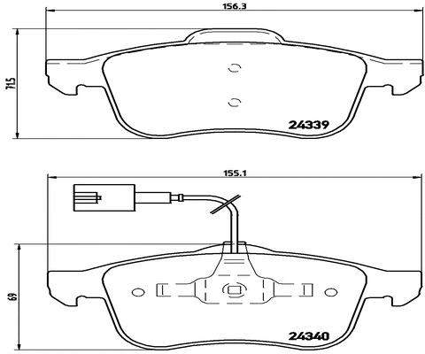 Brake Pad Set, disc brake (FK20066)
