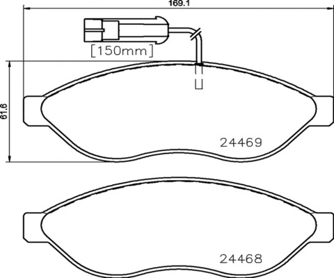 Brake Pad Set, disc brake (FK20013)