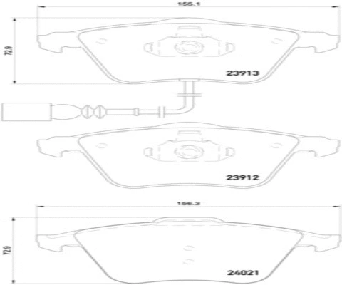 Brake Pad Set, disc brake (FK20164)