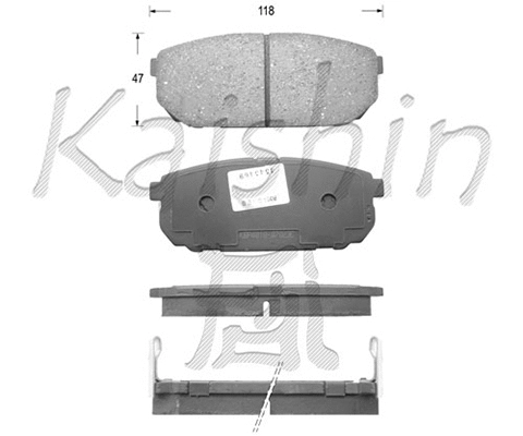 Brake Pad Set, disc brake (FK11133)