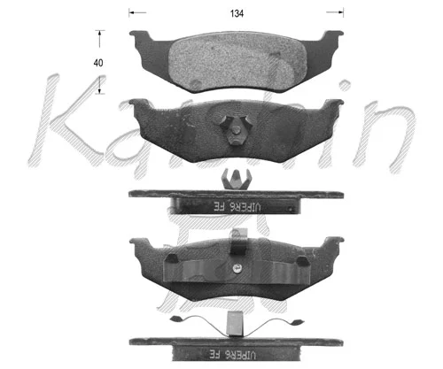 Brake Pad Set, disc brake (FK10046)