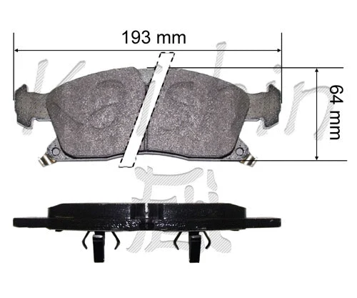Brake Pad Set, disc brake (FK10200)
