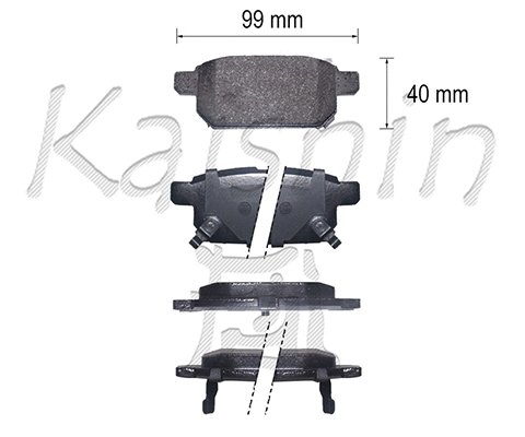 Brake Pad Set, disc brake (FK10197)