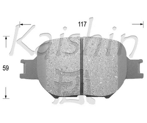 Brake Pad Set, disc brake (FK2180)