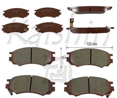 Brake Pad Set, disc brake (FK1151)