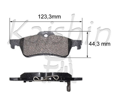 Brake Pad Set, disc brake (FK2312)