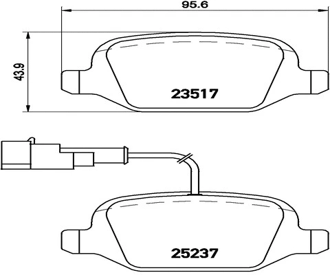 Brake Pad Set, disc brake (FK20019)