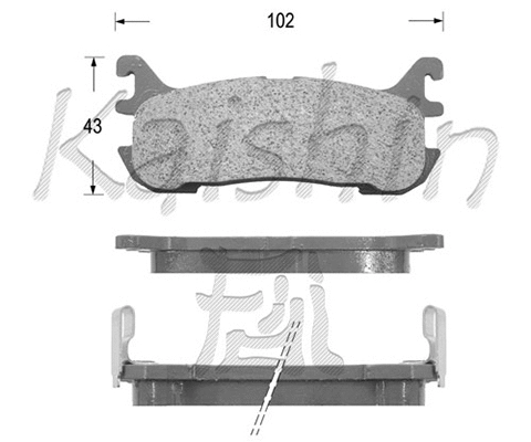 Brake Pad Set, disc brake (FK3094)