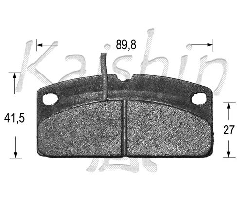 Brake Pad Set, disc brake (FK10095)