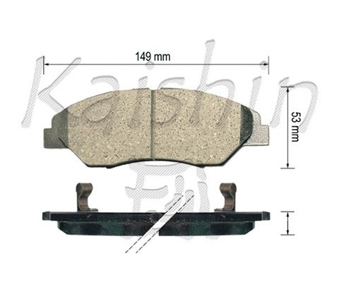 Brake Pad Set, disc brake (FK11207)