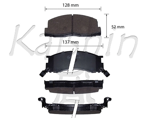 Brake Pad Set, disc brake (FK2106)