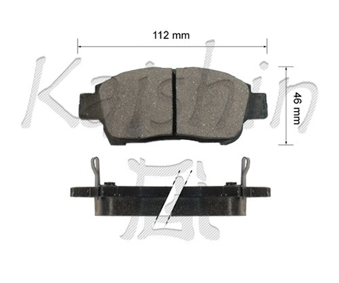 Brake Pad Set, disc brake (FK2174)