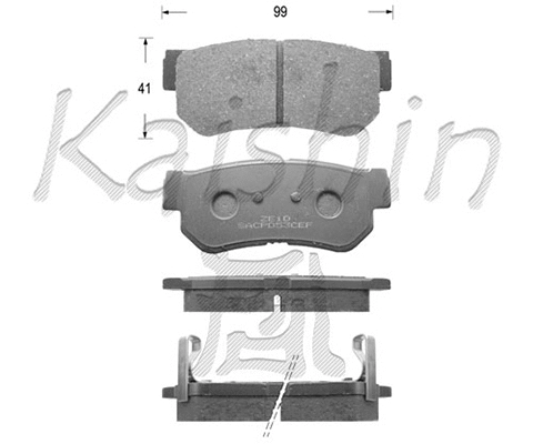 Brake Pad Set, disc brake (FK11118)