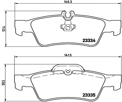 Brake Pad Set, disc brake (FK20230)