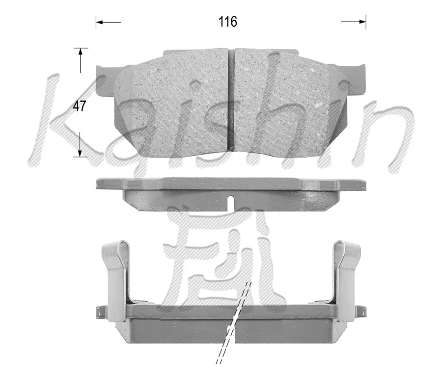 Brake Pad Set, disc brake (FK5019)