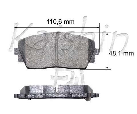Brake Pad Set, disc brake (FK11274)