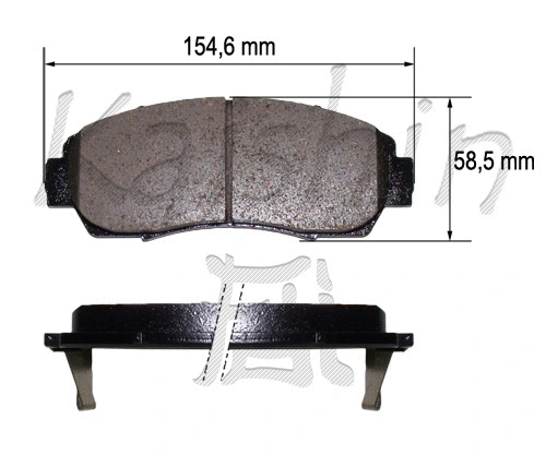 Brake Pad Set, disc brake (FK5153)