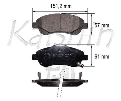 Brake Pad Set, disc brake (FK5156)