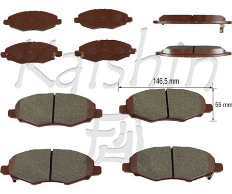 Brake Pad Set, disc brake (FK2260)