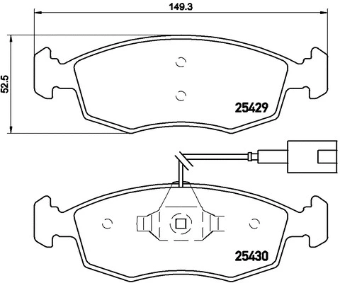 Brake Pad Set, disc brake (FK20008)
