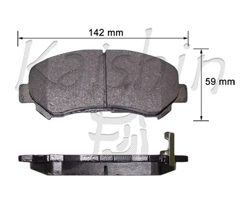 Brake Pad Set, disc brake (FK1276)