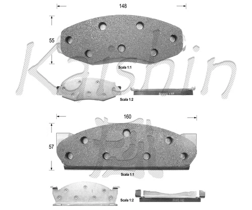 Brake Pad Set, disc brake (FK9992)