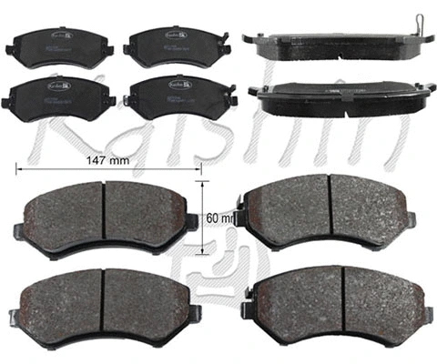 Brake Pad Set, disc brake (FK10044)