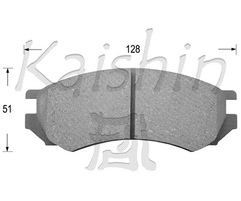 Brake Pad Set, disc brake (FK1162)