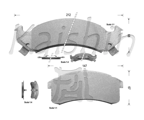 Brake Pad Set, disc brake (FK9979)