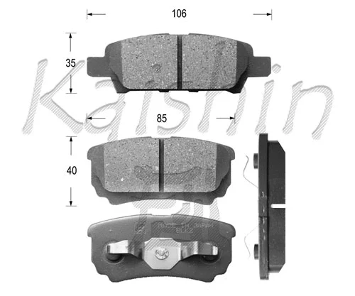 Brake Pad Set, disc brake (FK6124)