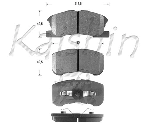 Brake Pad Set, disc brake (FK0034)