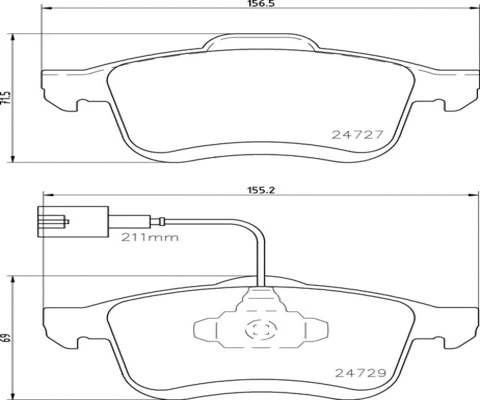 Brake Pad Set, disc brake (FK20217)