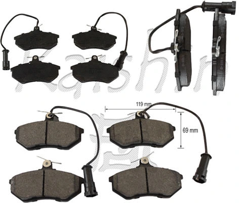 Brake Pad Set, disc brake (FK10242)