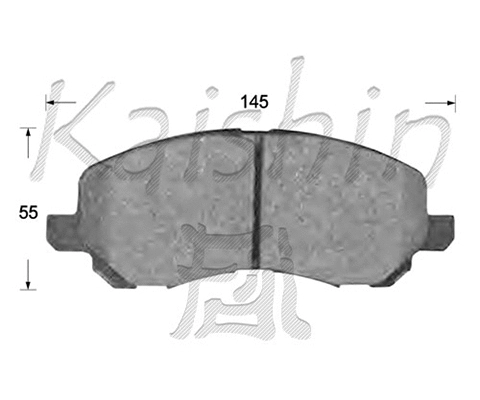 Brake Pad Set, disc brake (FK6108)