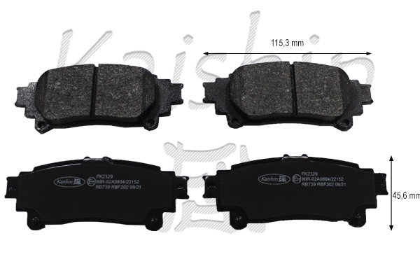 Brake Pad Set, disc brake (FK2329)